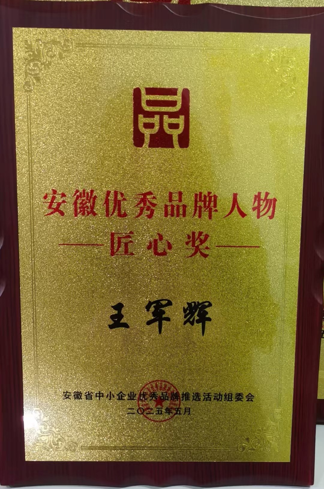 安徽優(yōu)秀品牌人物匠心獎